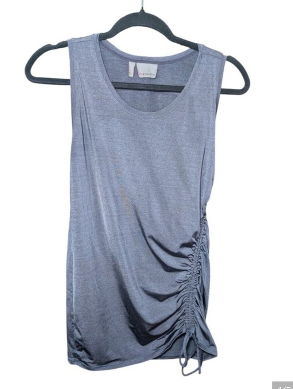 Athleta Heather Slate Side-Ruch Tank - Picture 6 of 6